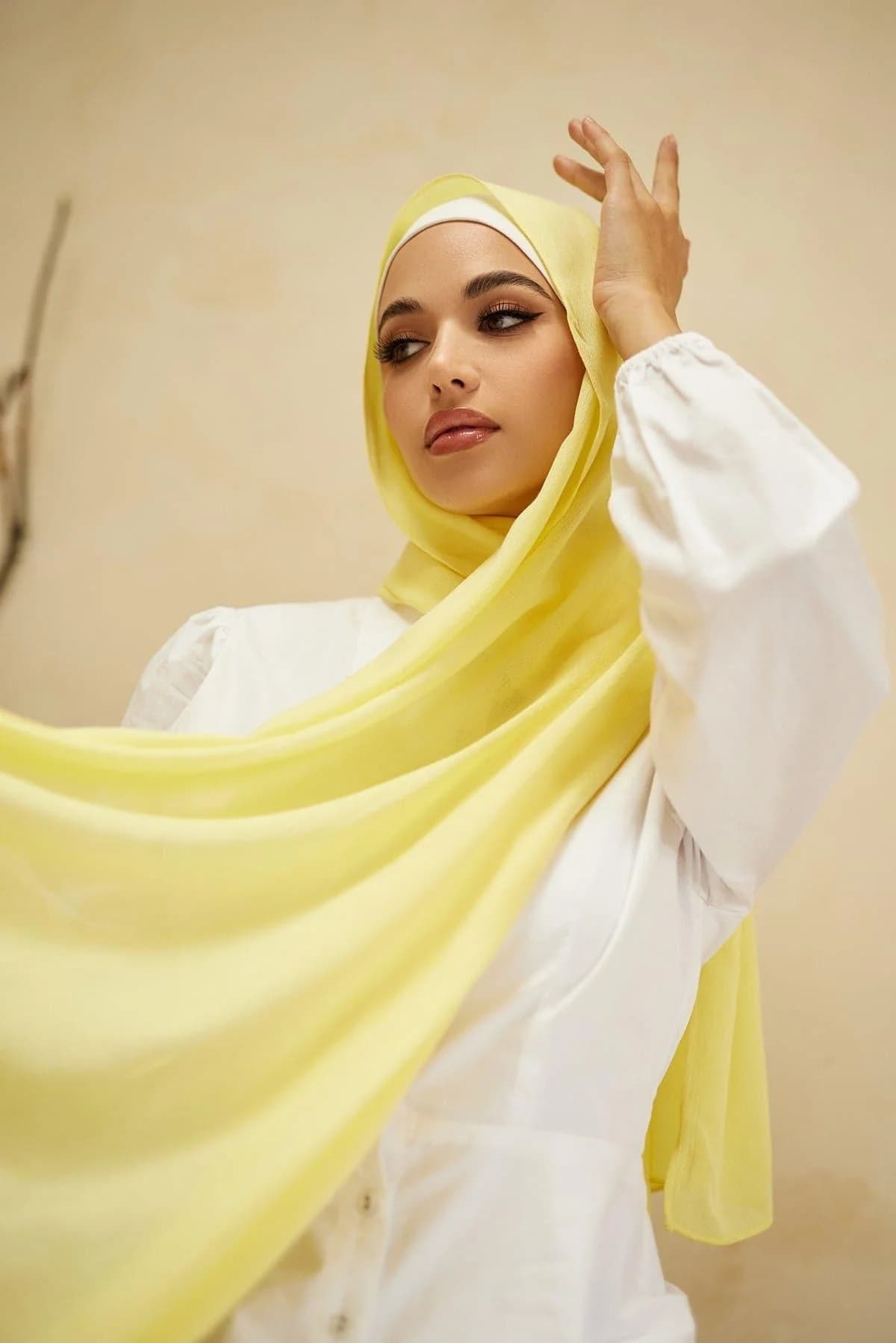 Embroidered Chiffon Hijab