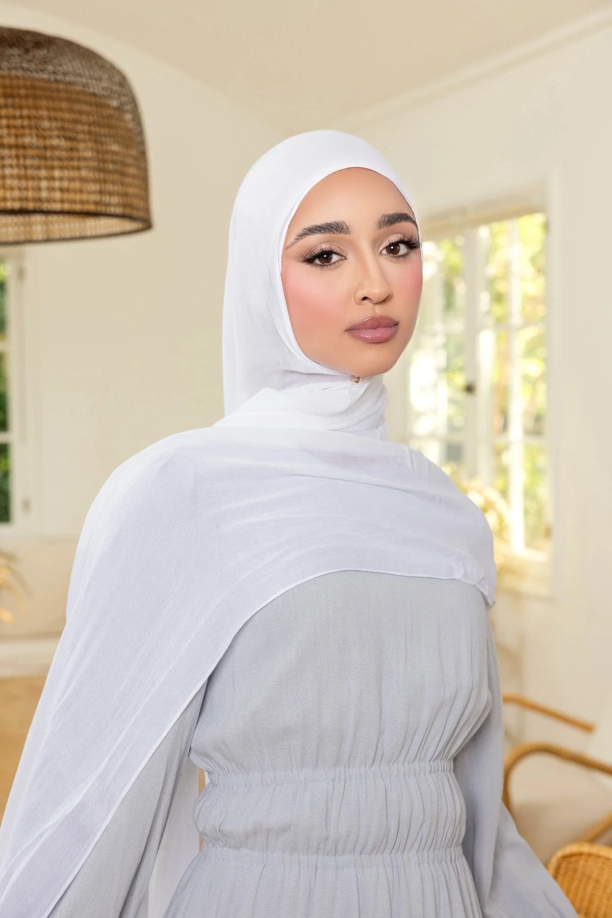 Neutral Chiffon Hijab